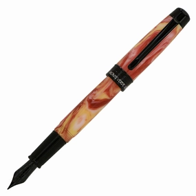 mini durable Monteverde Prima Red Swirl Fountain Pen
