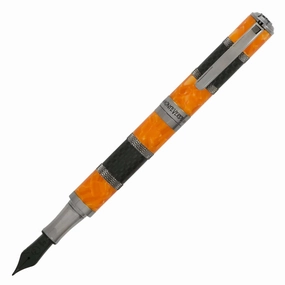 Monteverde Regatta Sport Orange/Carbon Fountain Pen narrow