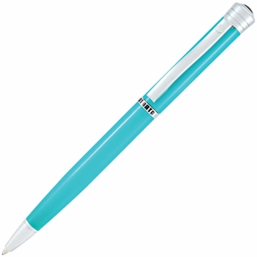 sleek Monteverde Strata Turquoise Ballpoint Pen