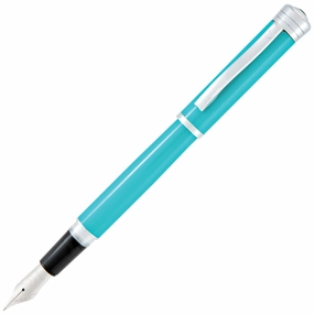 retractable Monteverde Strata Turquoise Fountain Pen