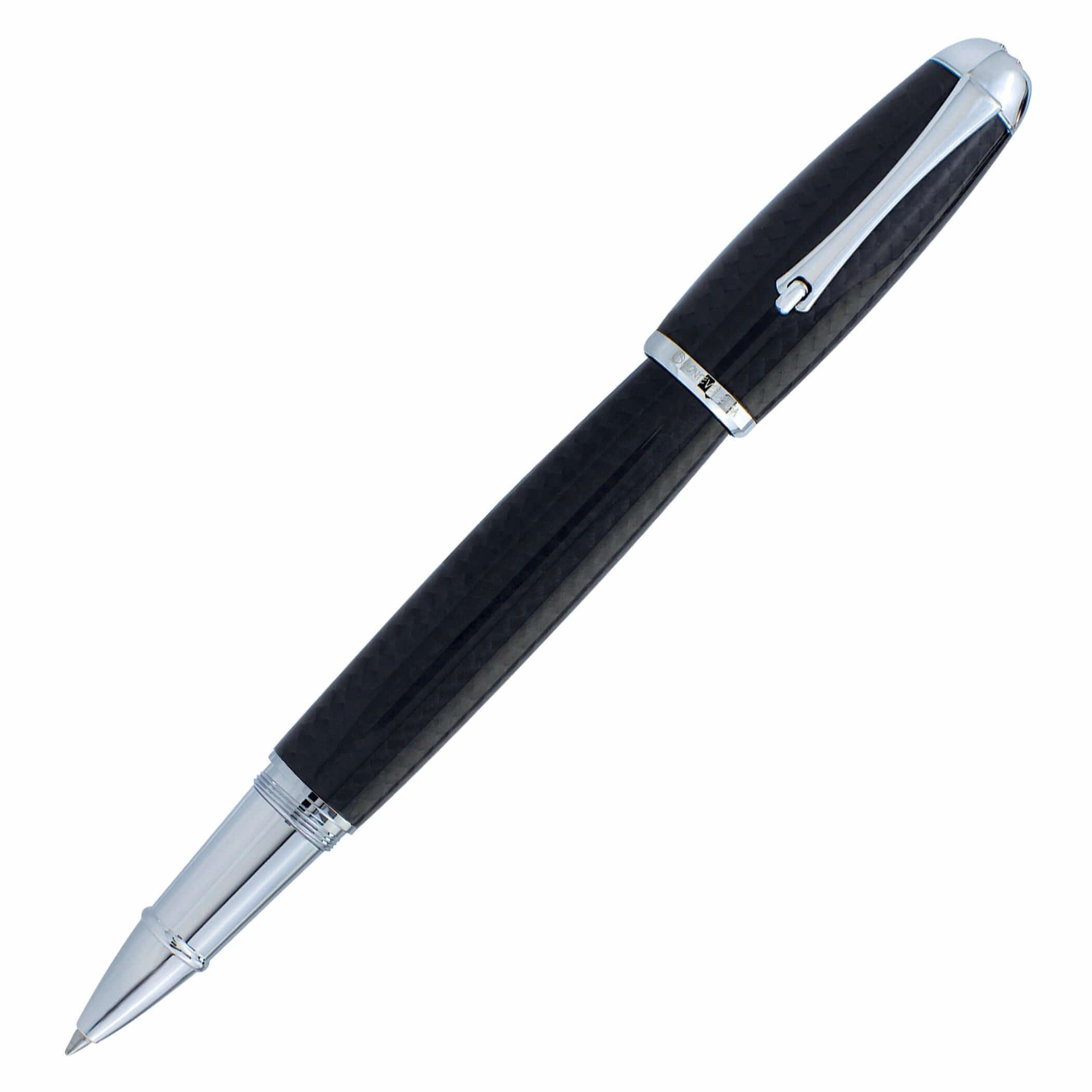 Monteverde Super Mega Carbon Fiber And Chrome Rollerball Pen linen