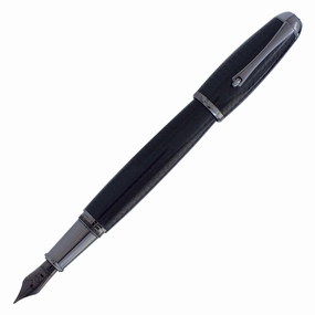 Monteverde Super Mega Carbon Fiber And Gunmetal Fountain Pen rugged