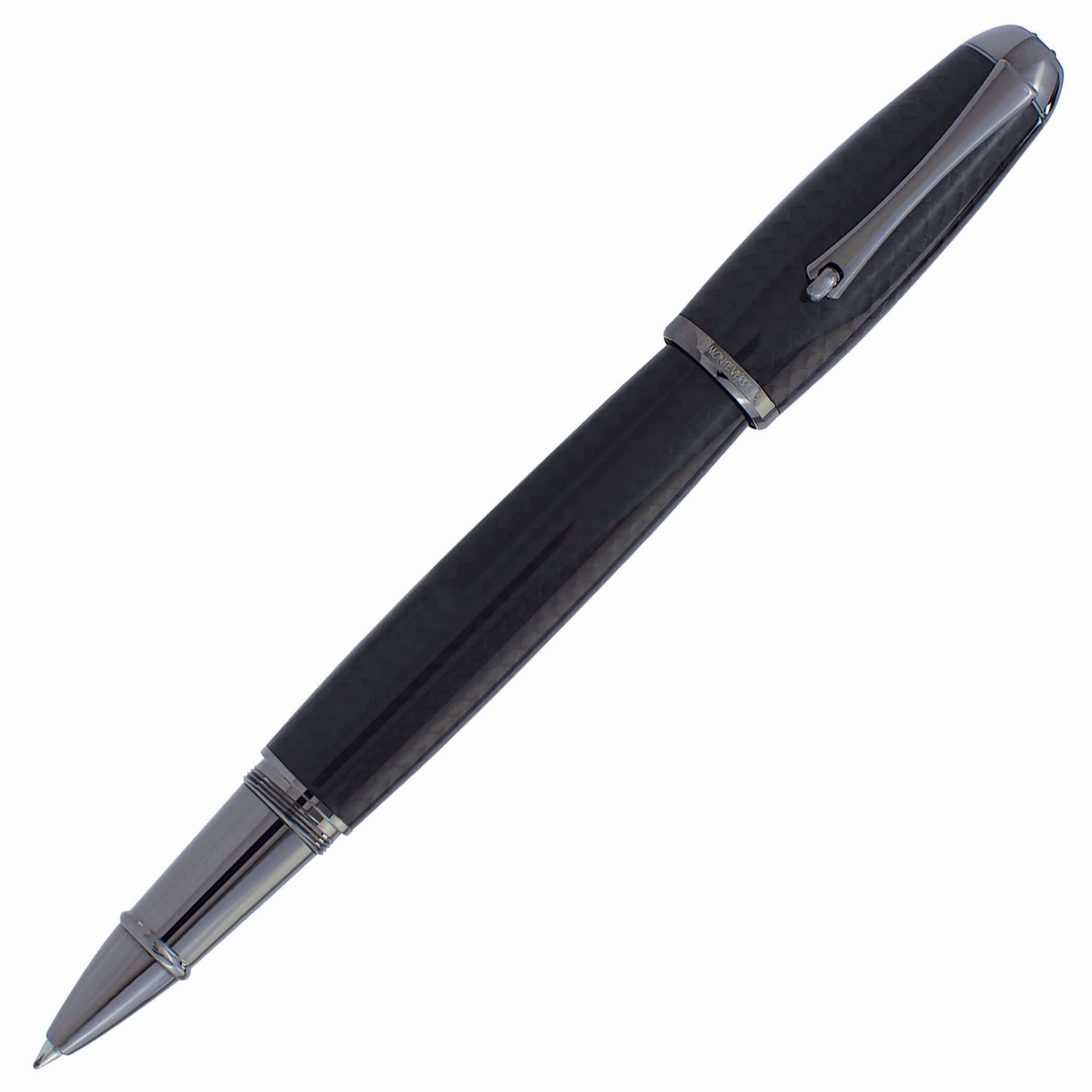 exclusive Monteverde Super Mega Carbon Fiber And Gunmetal Rollerball Pen