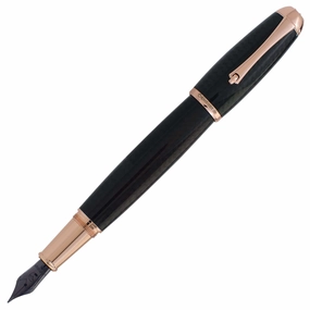 Monteverde Super Mega Carbon Fiber And Rosegold Fountain Pen foldable classic