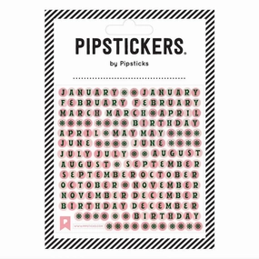 Month By Month Stickers fiber shiny
