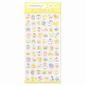organic large Mood Icon Sticker Sheet - Chick