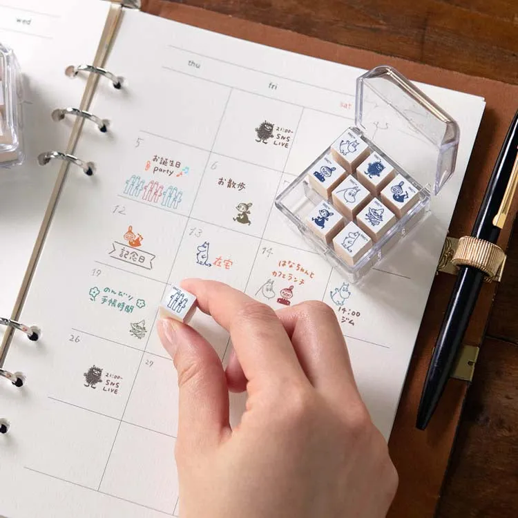 bronze Moomin Planner Companion Stamp