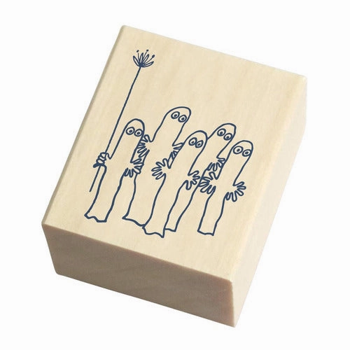 deluxe sleek Moomin Hattifattener Rubber Stamp
