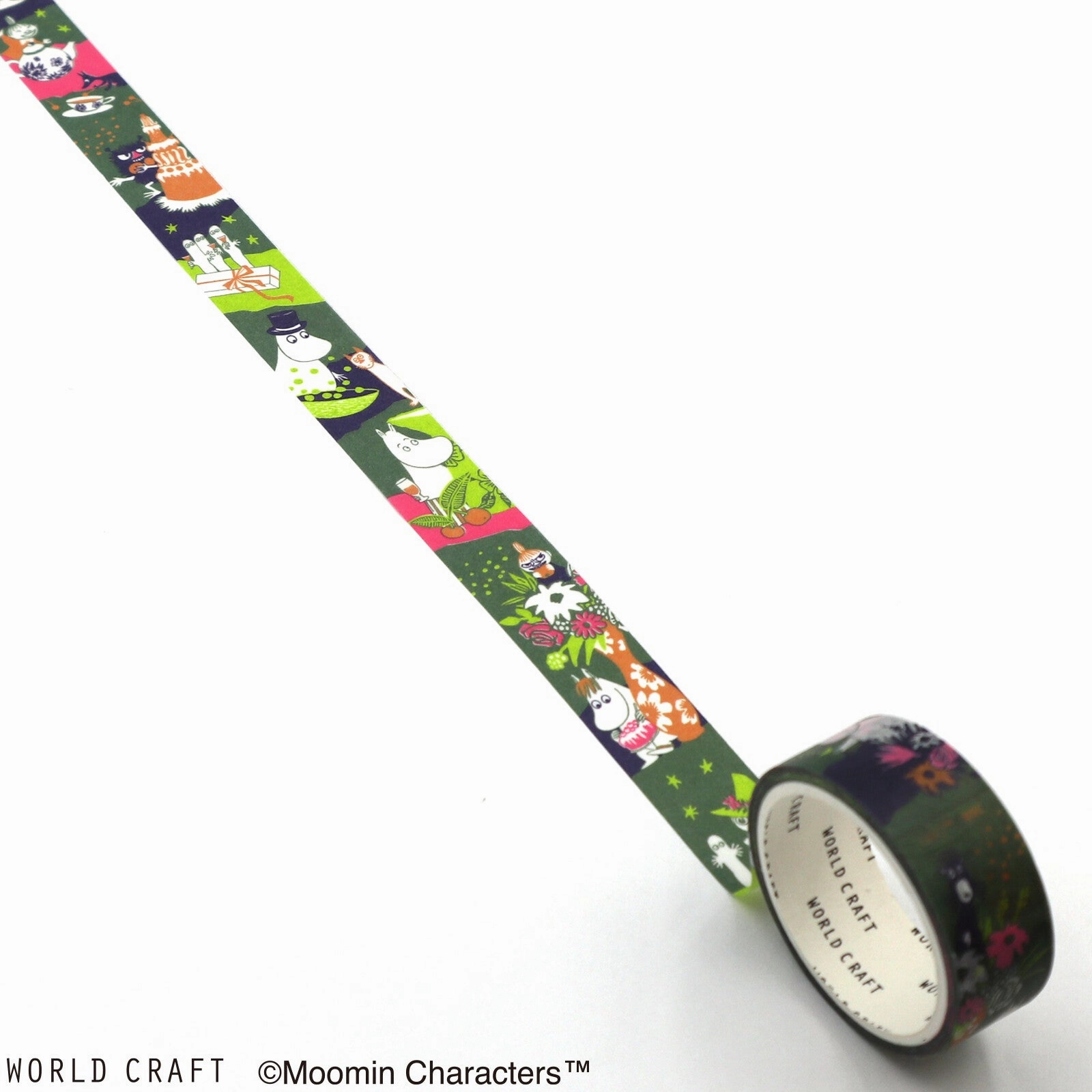 ceramic locking Moomin Washi Tape Cake Green