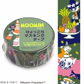 single Moomin Washi Tape Cake Green