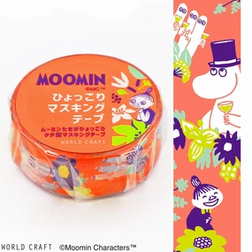 luxury Moomin Washi Tape Flower Orange