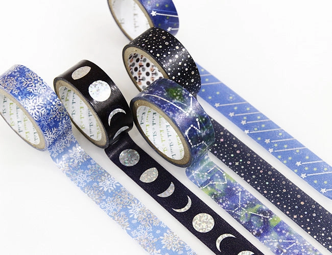 latest foldable Moon Japanese Washi Tape Shinzi Katoh Design