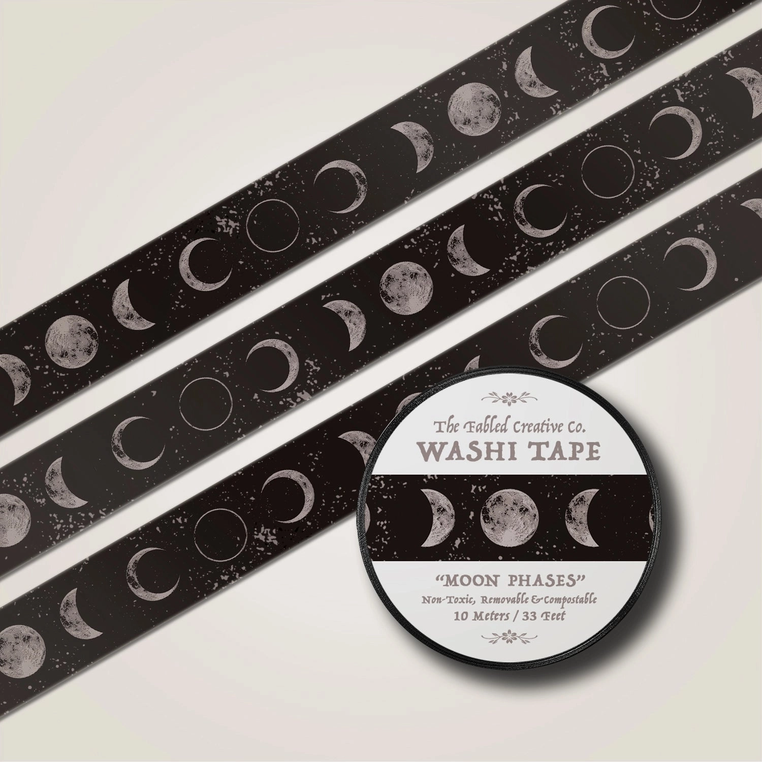 nonslip Moon Phases Washi Tape