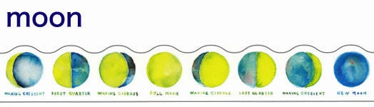 Moon Washi Tape Round Top Masking colorful eco
