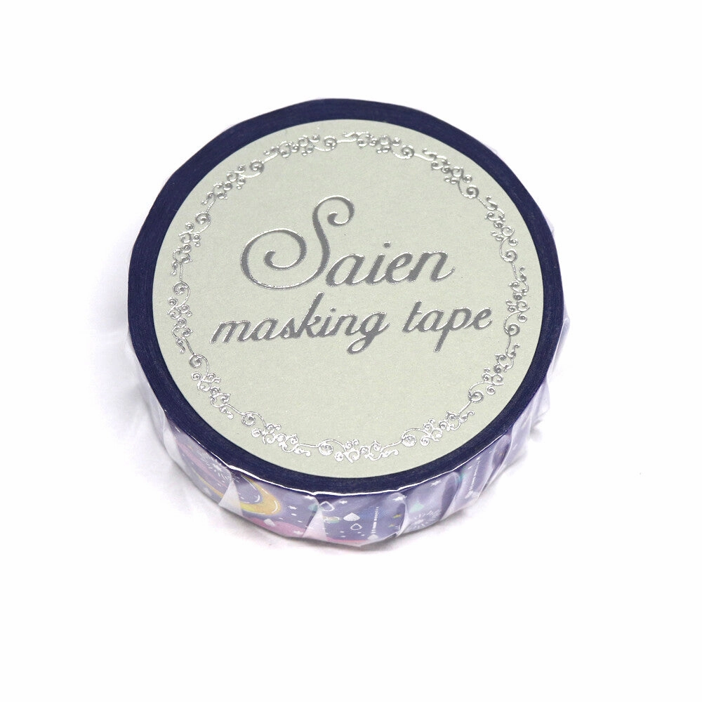 Moonlit Night Drops Washi Tape Saien synthetic organic