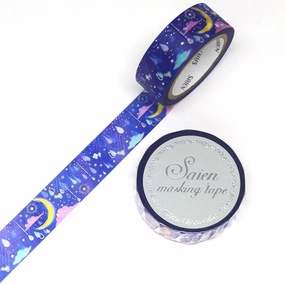 seasonal Moonlit Night Drops Washi Tape Saien