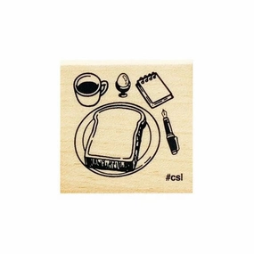 original ergonomic Morning Set Rubber Stamp