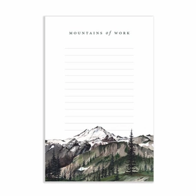compact Mountains Of Work Watercolor Notepad