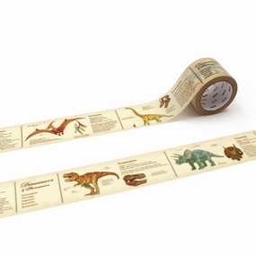 Mt Ex Washi Tape - Encyclopedia Dinosaur neutral