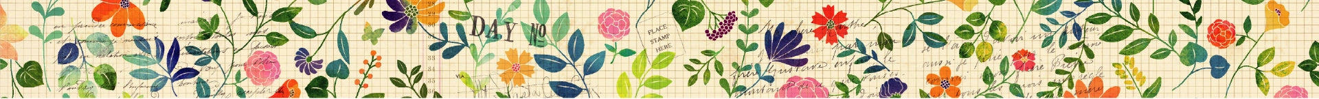 Mt Ex Washi Tape - Watercolor Floral deluxe superior