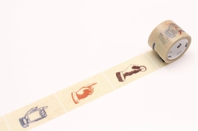 slim Mt Fab Washi Tape - Perforated Hand