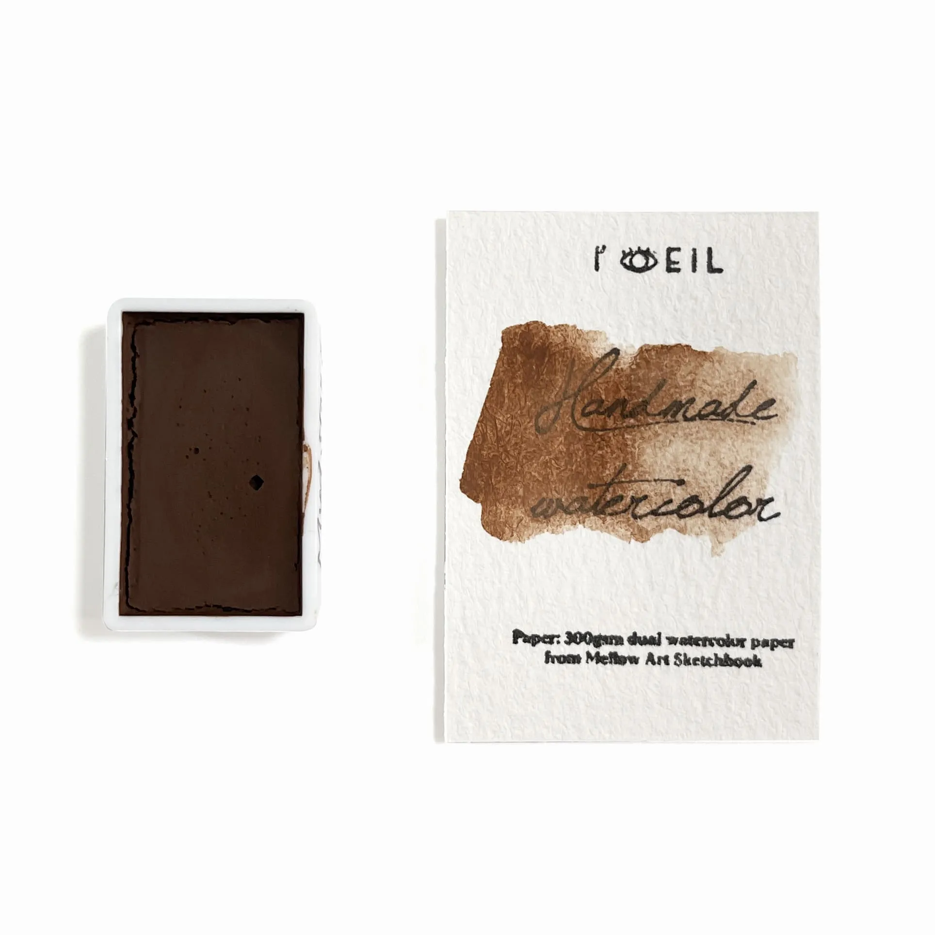 Mudstone (Mineral) - Artist Grade Handmade Honey Based Watercolor Paint Full Pan 3.2Ml plastic superior