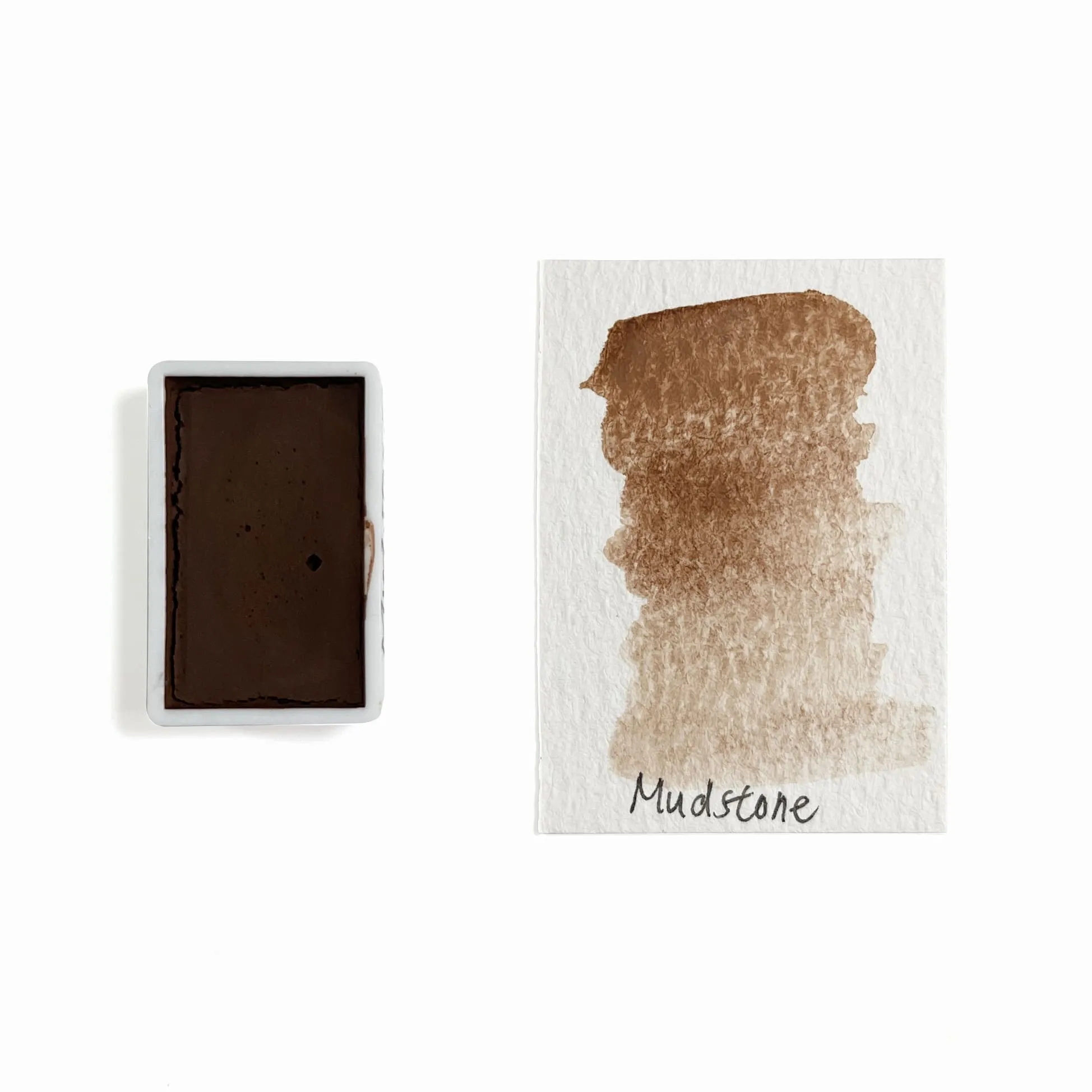 Mudstone (Mineral) - Artist Grade Handmade Honey Based Watercolor Paint Full Pan 3.2Ml basic