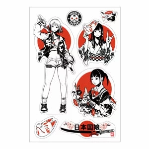 magnetic resilient Multi-Sticker Terry'S Factory - Japanese Girl 2
