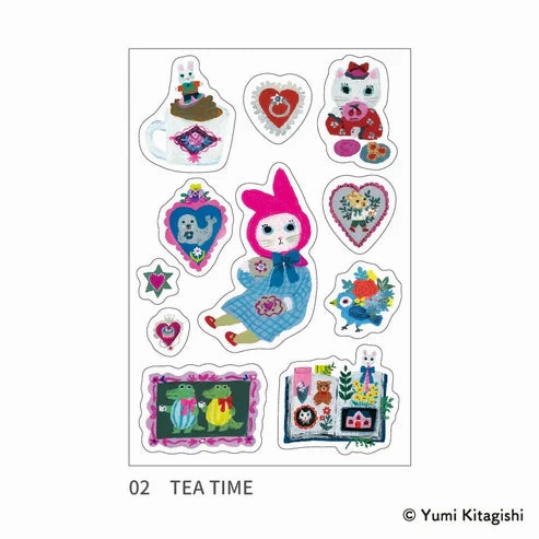 Multi-Sticker Yumi Kitagishi - Tea Time steel