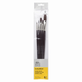 rubber fiber 5-Pack Galeria Brushes - Assorted