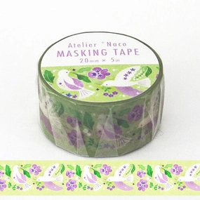 Bird Washi Tape  Atelier Naco maxi