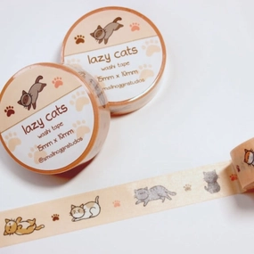 gift Lazy Cats Washi Tape