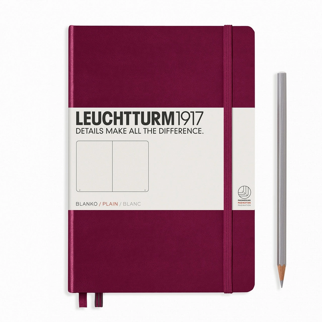 ergonomic fiber Leuchtturm1917 Plain A5 Size Notebooks