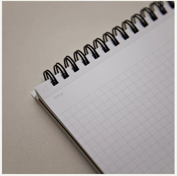 Mnemosyne Spiral Bound N180A A4 Grid Notebook- 11.7X9.3 Inches organic