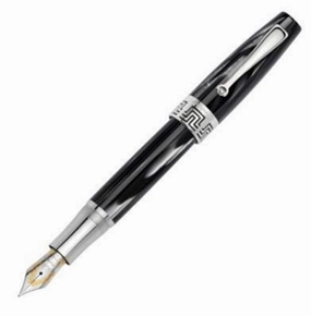colorful bulk Montegrappa Extra 1930 Black & White Fountain Pen