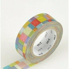 biodegradable classic Mosaic Bright Mt Washi Tape
