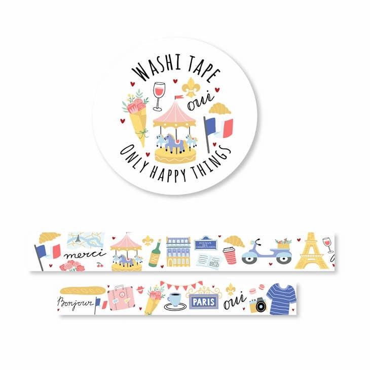 wooden rugged Paris Dream Washi Tape
