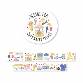 wooden rugged Paris Dream Washi Tape