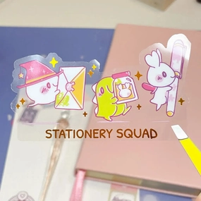 warm alloy Sakuradragon Stationery Squad Clear Sticker