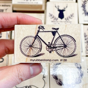 Bike Rubber Stamp resilient