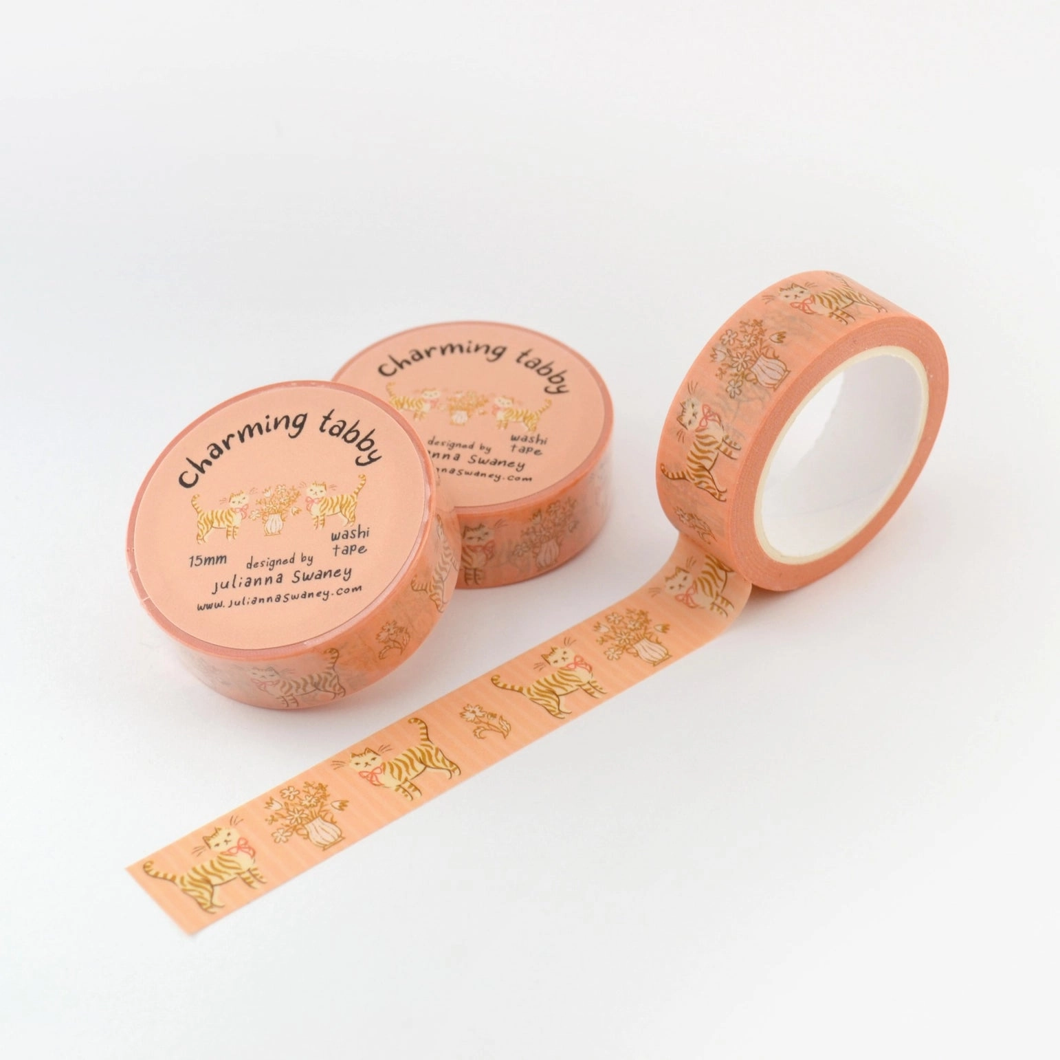 tall rugged Charming Tabby 15Mm Washi Tape