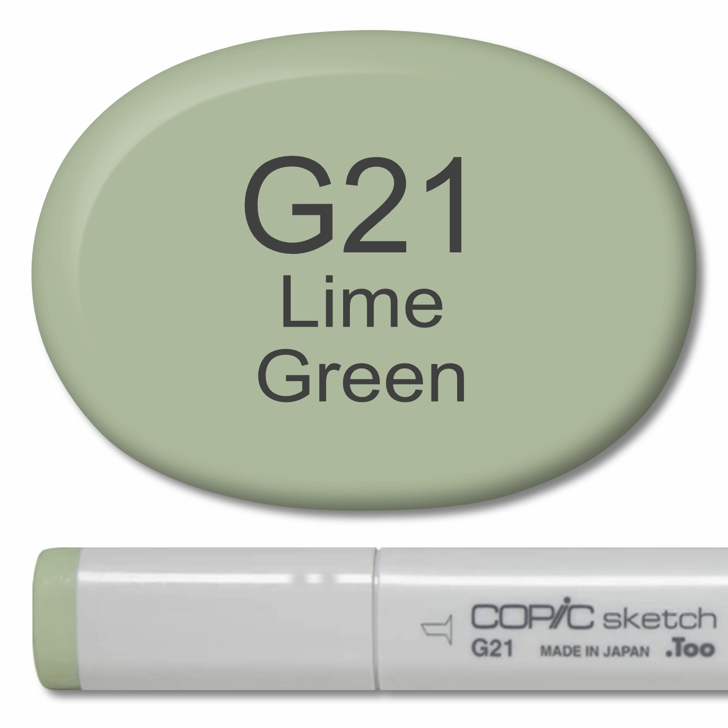 Copic Sketch Marker - G21 Lime Green collapsible compact