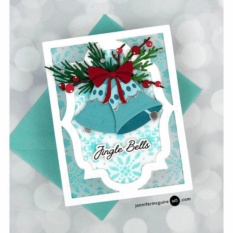 strong modern Jingle All The Way - 4X5 Stamp Set