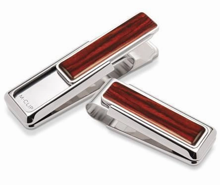 giant bright M-Clip Cocobolo Wood Money Clip