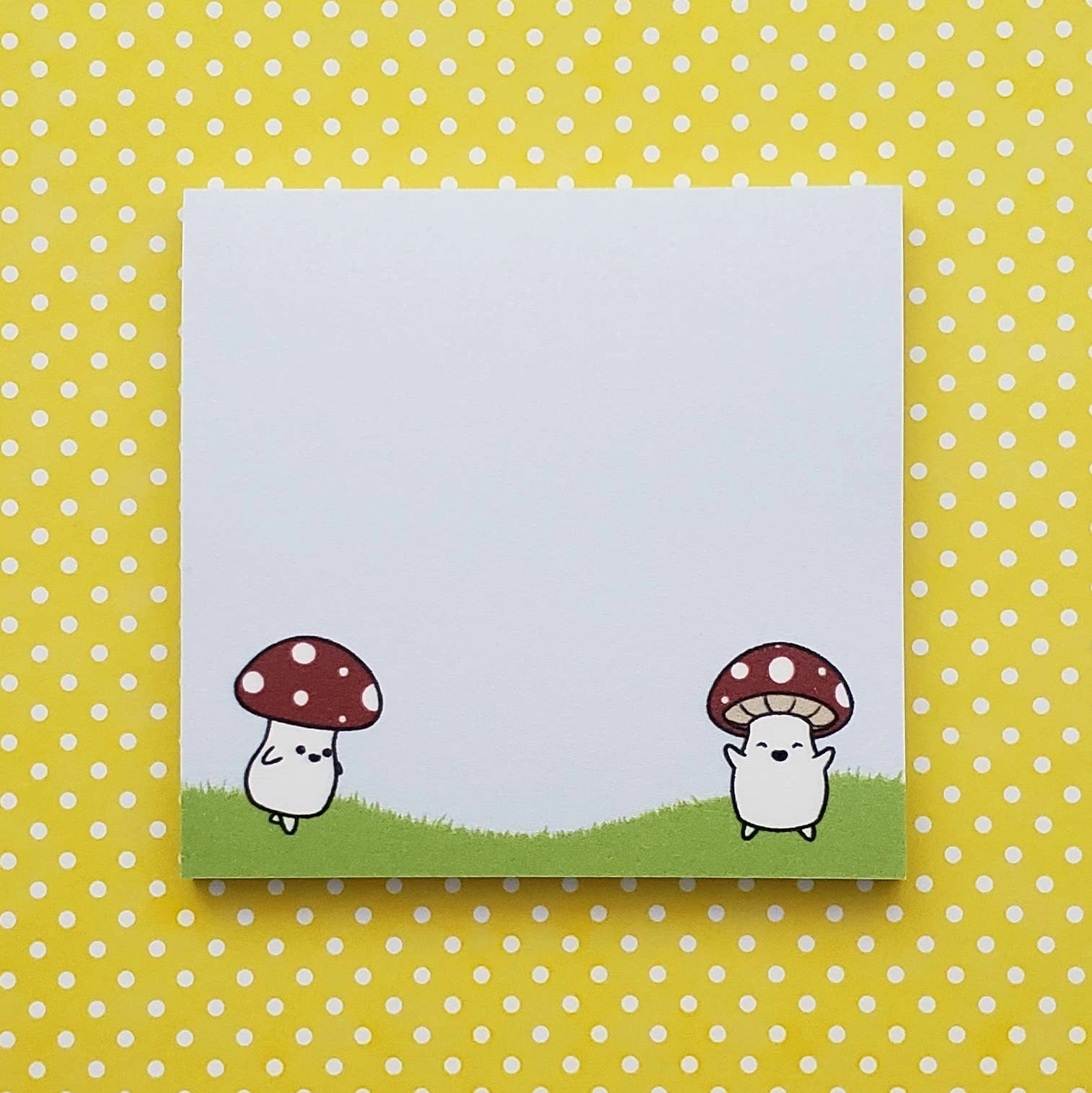 Mushroom Folk Sticky Notes ceramic earthy