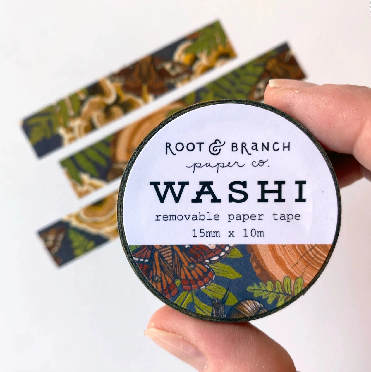 fiber Mushroom Grove Washi Tape