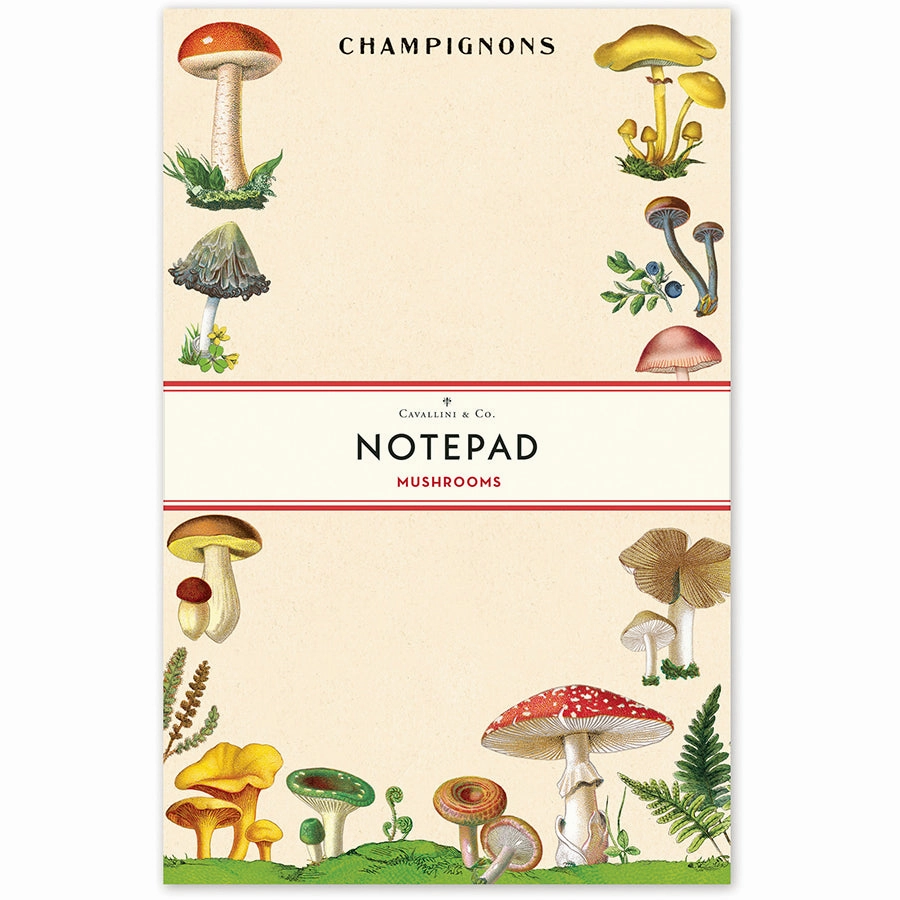 leather Mushrooms Notepad