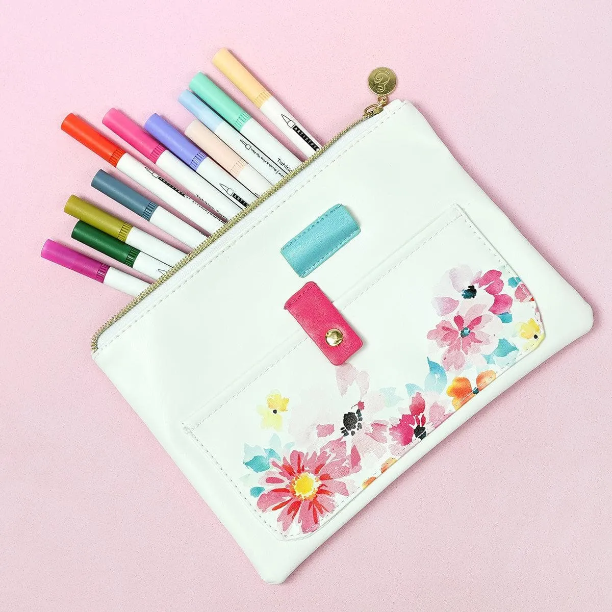 lasting popular Dreaming In Watercolor Pocket Zipper Pouch (235Mm X 165Mm)