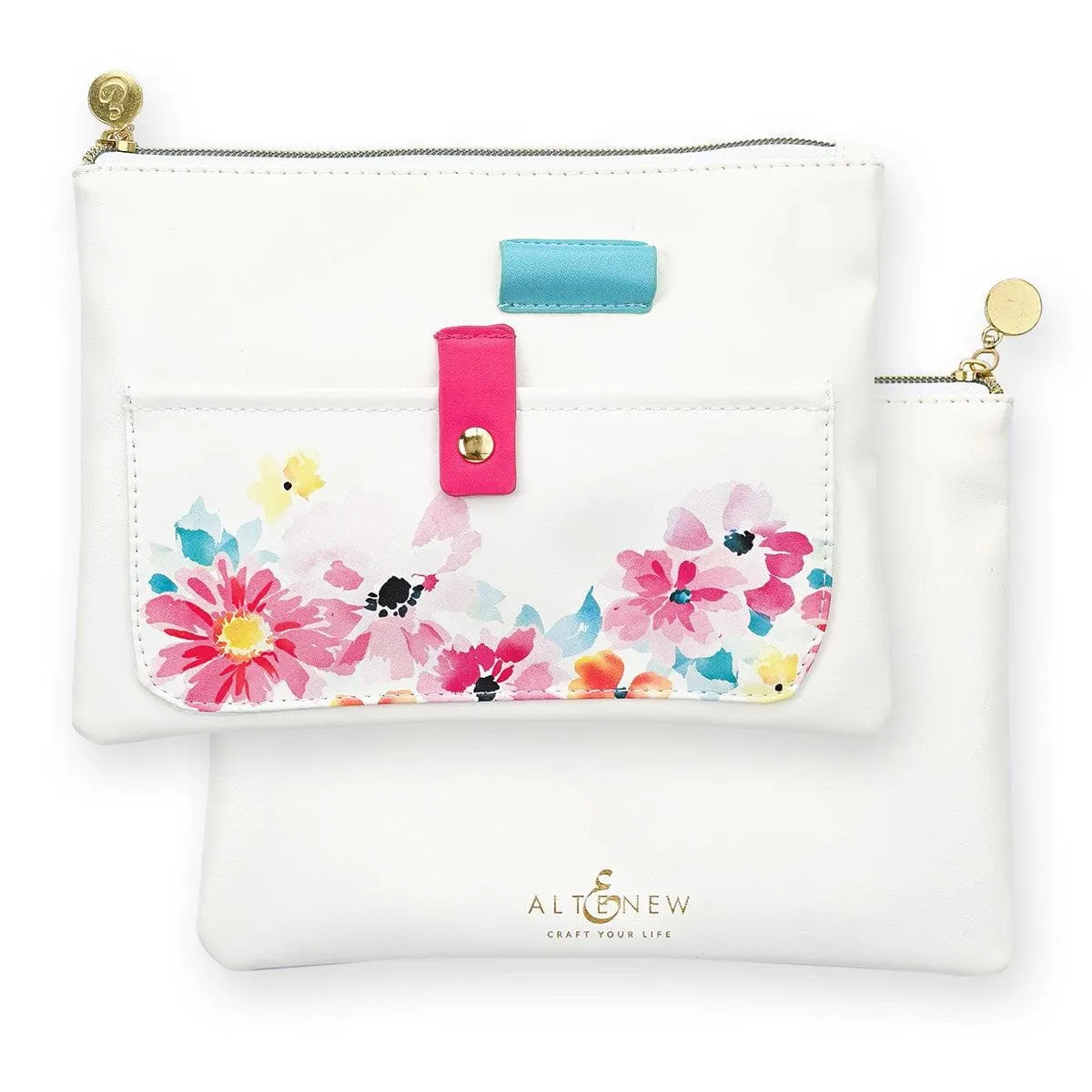 Dreaming In Watercolor Pocket Zipper Pouch (235Mm X 165Mm) metal