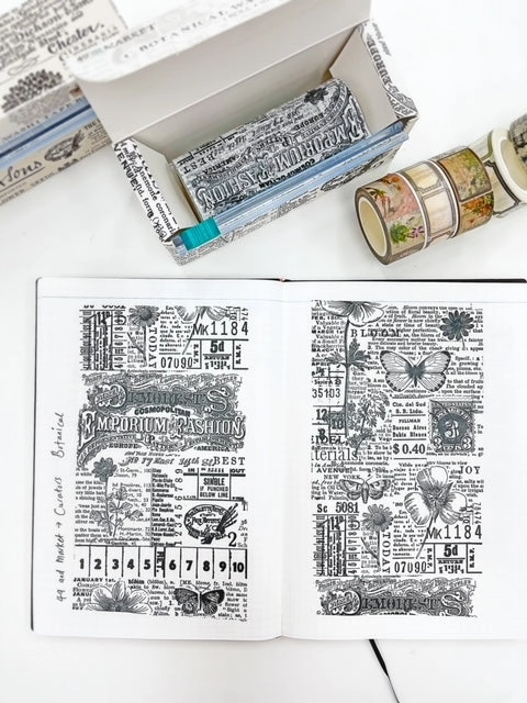 plastic Botanical 49 And Market Curators 4" Washi Tape Roll